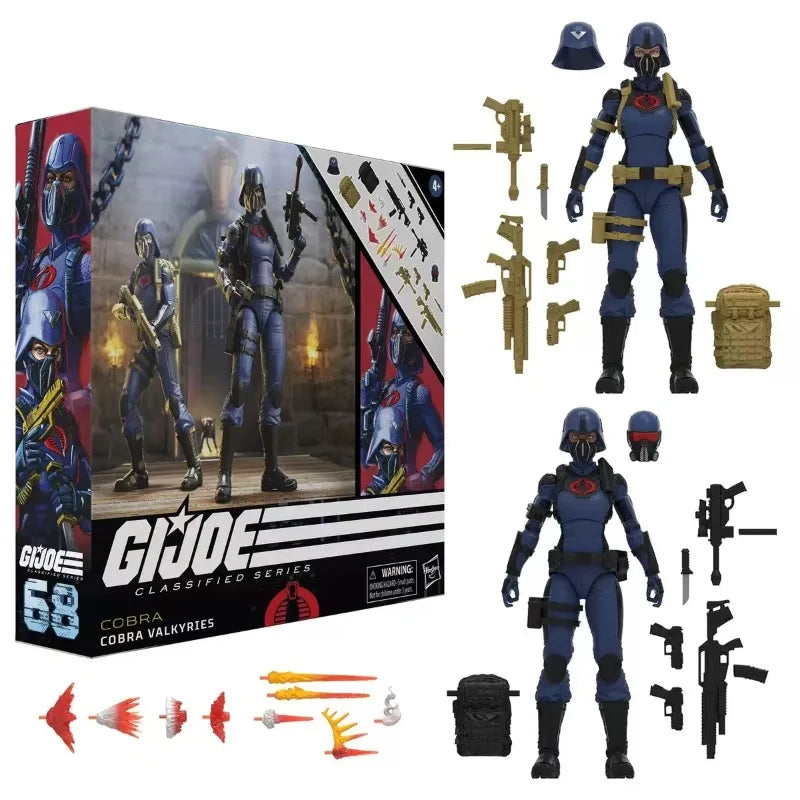 Original Hasbro G.I. Joe Classified Series 68 Cobra Valkyrie Anime Figures Toys Models Collection
