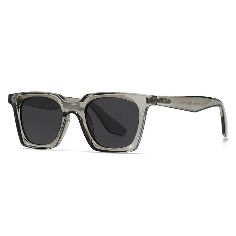 JNPCXI New Square Women Sunglasses Shades UV400 Fashion Clear Lens Frame Men Blue Sun Glasses