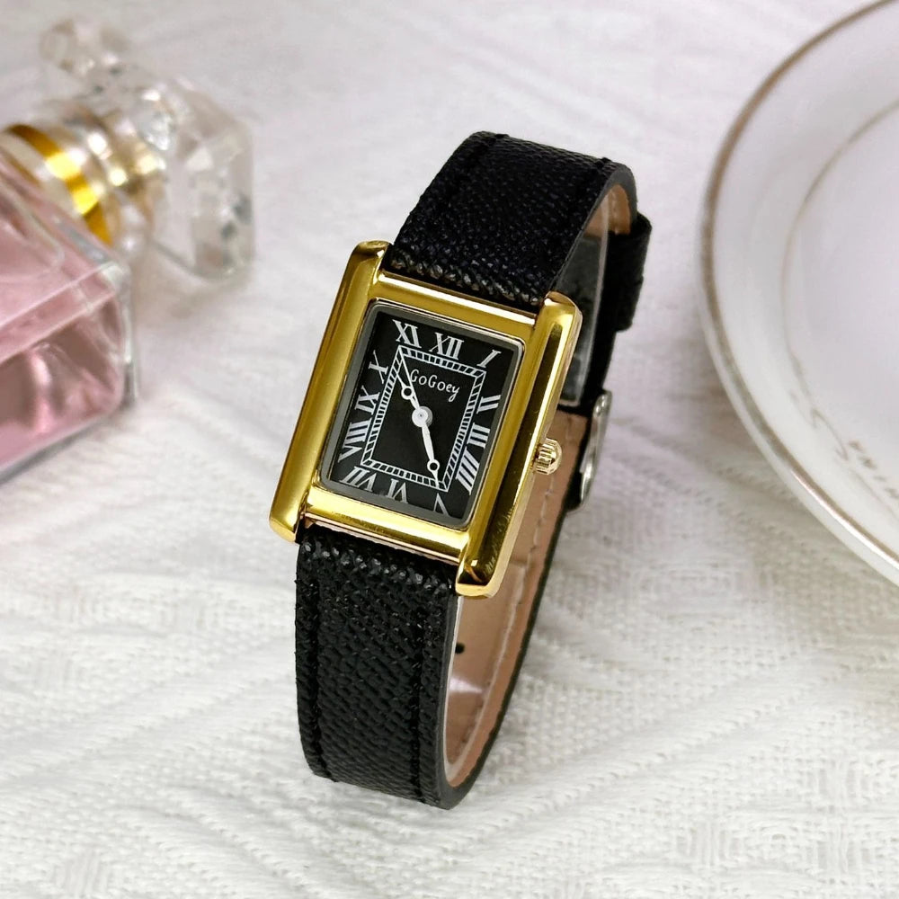 Fashion Rome Dial Watch Luxury Women Ladies Dress Watch Leather Strap Brand Quartz Wristwatches Dropshipping Clock Reloj Mujer