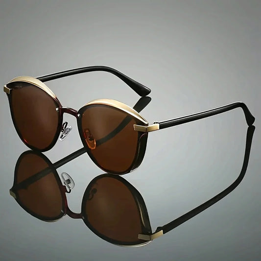 Men's and Women's Cat-Eye Sunglasses with Colorful Anti-Saltwater and Anti-Corrosion Coating for Outdoor Fashion, Fishing