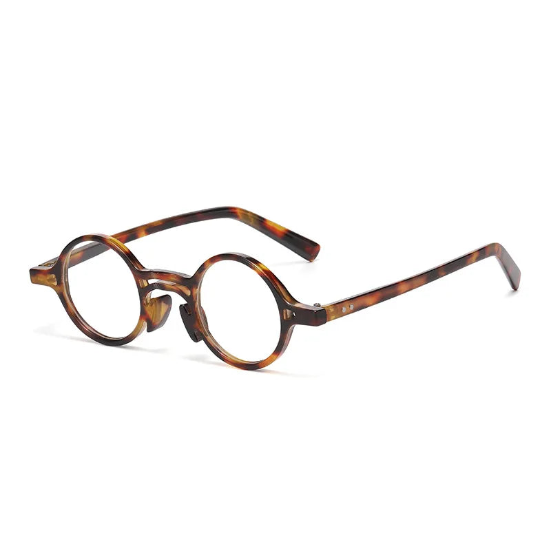 JNPCXI New Retro Small Round Women Glasses Frame Fashion Punk Eyewear Clear Anti-Blu-Ray Men Optical Frame Computer Goggles