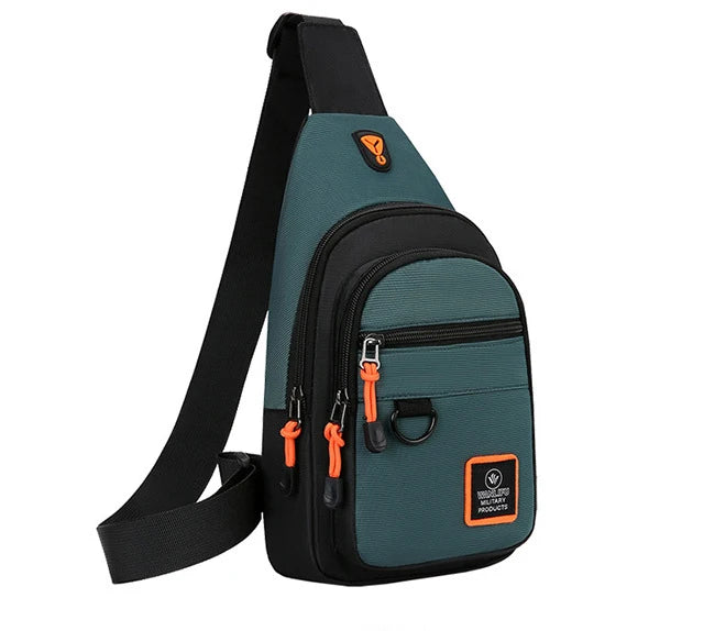 Men's Chest Casual Messenger Bag, Multifunctional Crossbody Shoulder Sling Bag