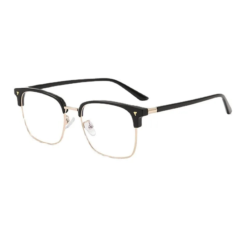 Anti Radiation/Blue Light Eyeglasses Replaceable Lens Computer Glasses/High Qulity/Half Metal Glass Men Women Eyewear