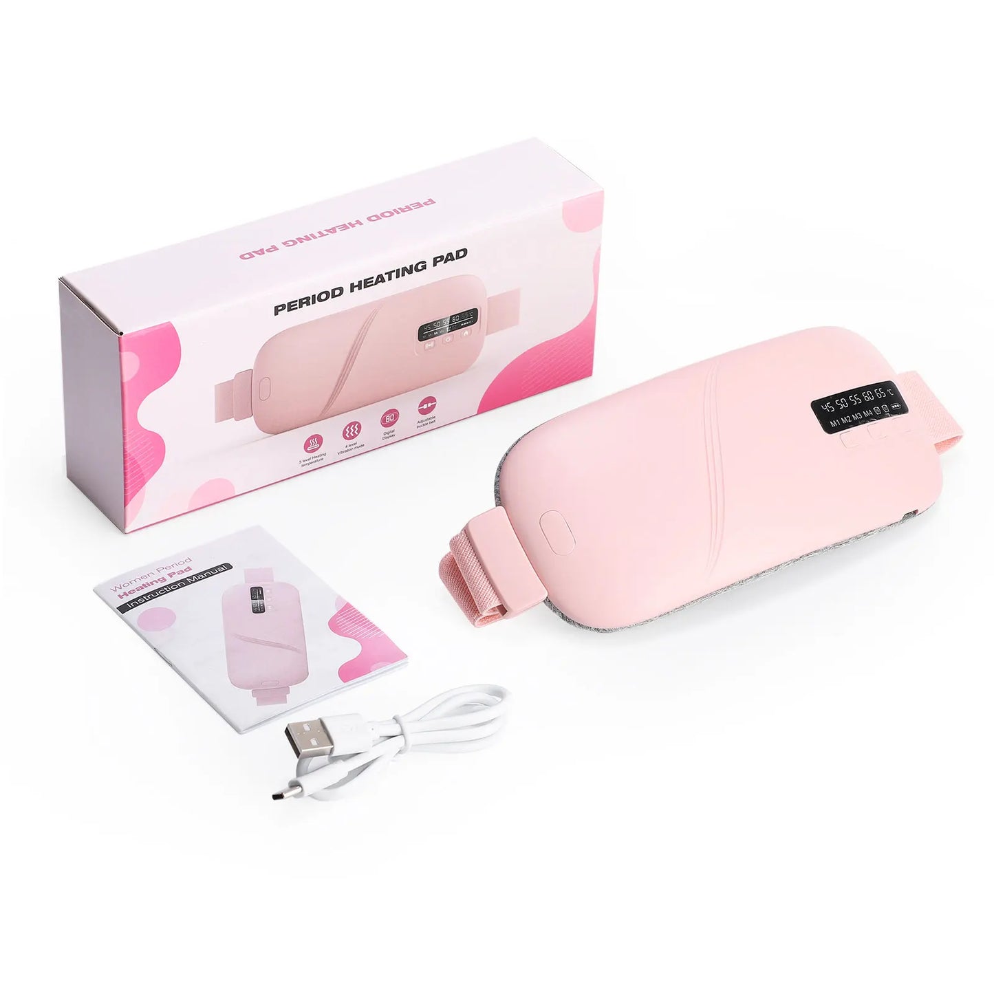 Waist Uterus Warming Belt Warm Temperature Adjustable Palace Treasure Heating Waist Protection Hot Compression Vibration Belt