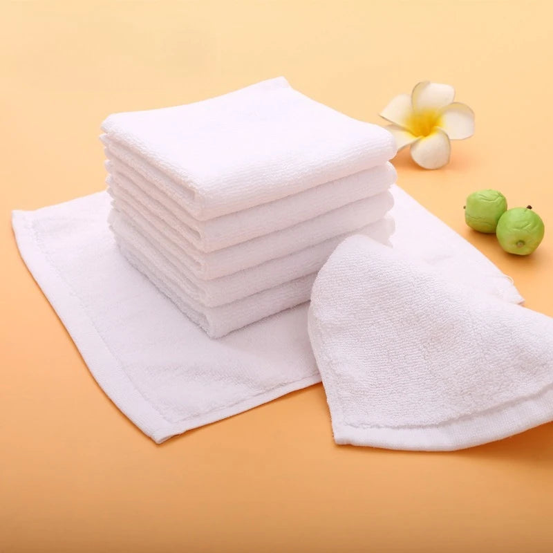 30x30cm Pure Cotton Face Towel: Soft Handkerchief for Kids, Restaurant Napkin & Multi-Purpose Rag