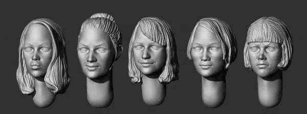 1:35 Die Casting Resin Model Assembly Kit Character Head Model Replacement Modification Unpainted 350046