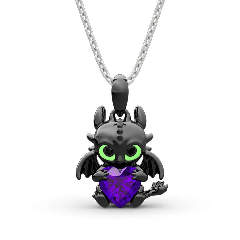 Anime Toothless Necklace Charm Pendant Kids Adult Fashion Jewelry Accessories