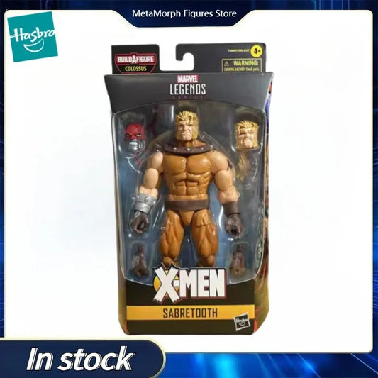 Original Hasbro Marvel Legends Series X-MEN SABRETOOTH Anime Figure Toys Collection Ornaments