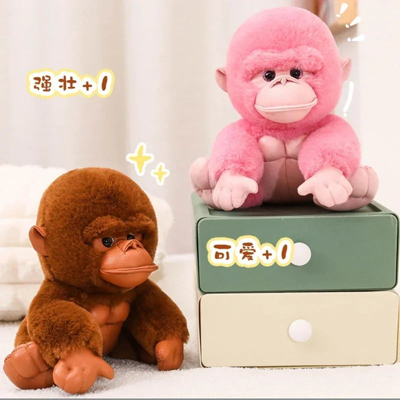20/30CM Cute Small Gorilla Doll Soft Stuffed Toys Lovely Sitting Monkey Toys Funny Home Decoration Ornament