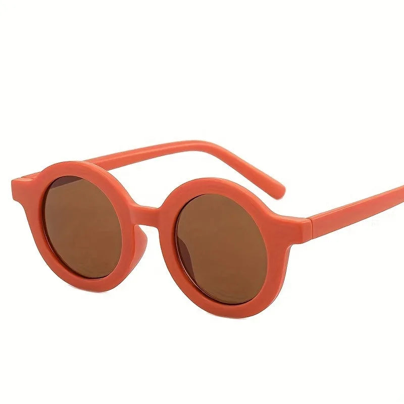 Men's and Women's PC Round Personalized Retro Glasses Cute Children's Glasses Graduation Birthday Party Decoration Glasses
