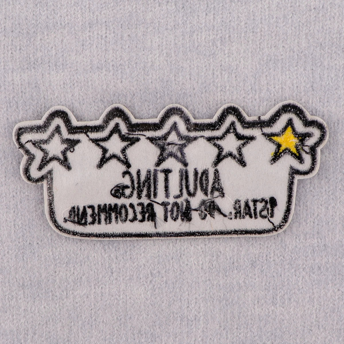 ADULTING Embroidered Patches For Clothing Thermoadhesive DIY Jackets Iron on Patches For Clothes Stars Sew Stickers