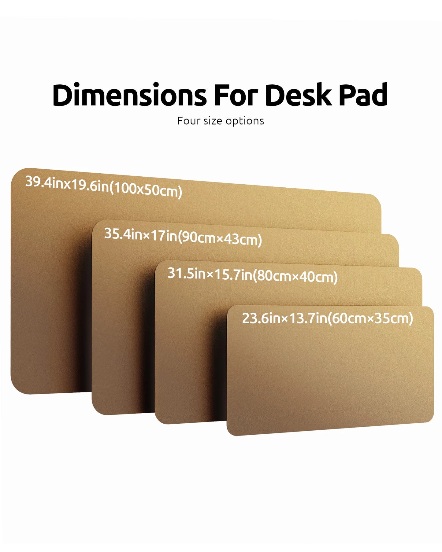 YSAGi Mouse Pad ,Leather Desk Protector, Office Mat, Large Mouse Mat, Non-Slip PU Leather Blotter, Laptop Waterproof Desk Pad