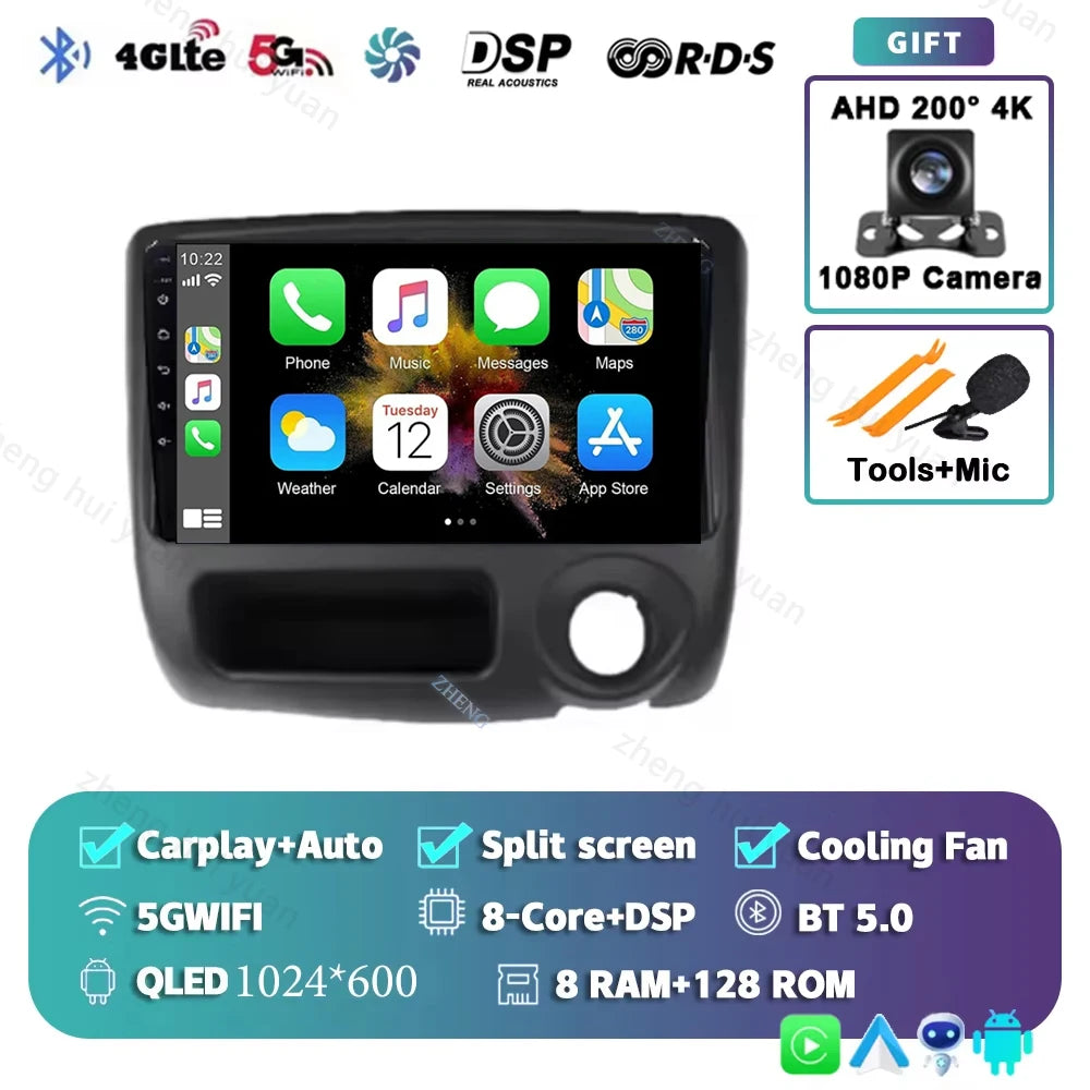 Android 14 For Toyota Vitz Yaris Echo 1999-2005 Carplay Auto Car Radio Multimedia Video Player Navigation GPS No 2Din 2 Din DVD