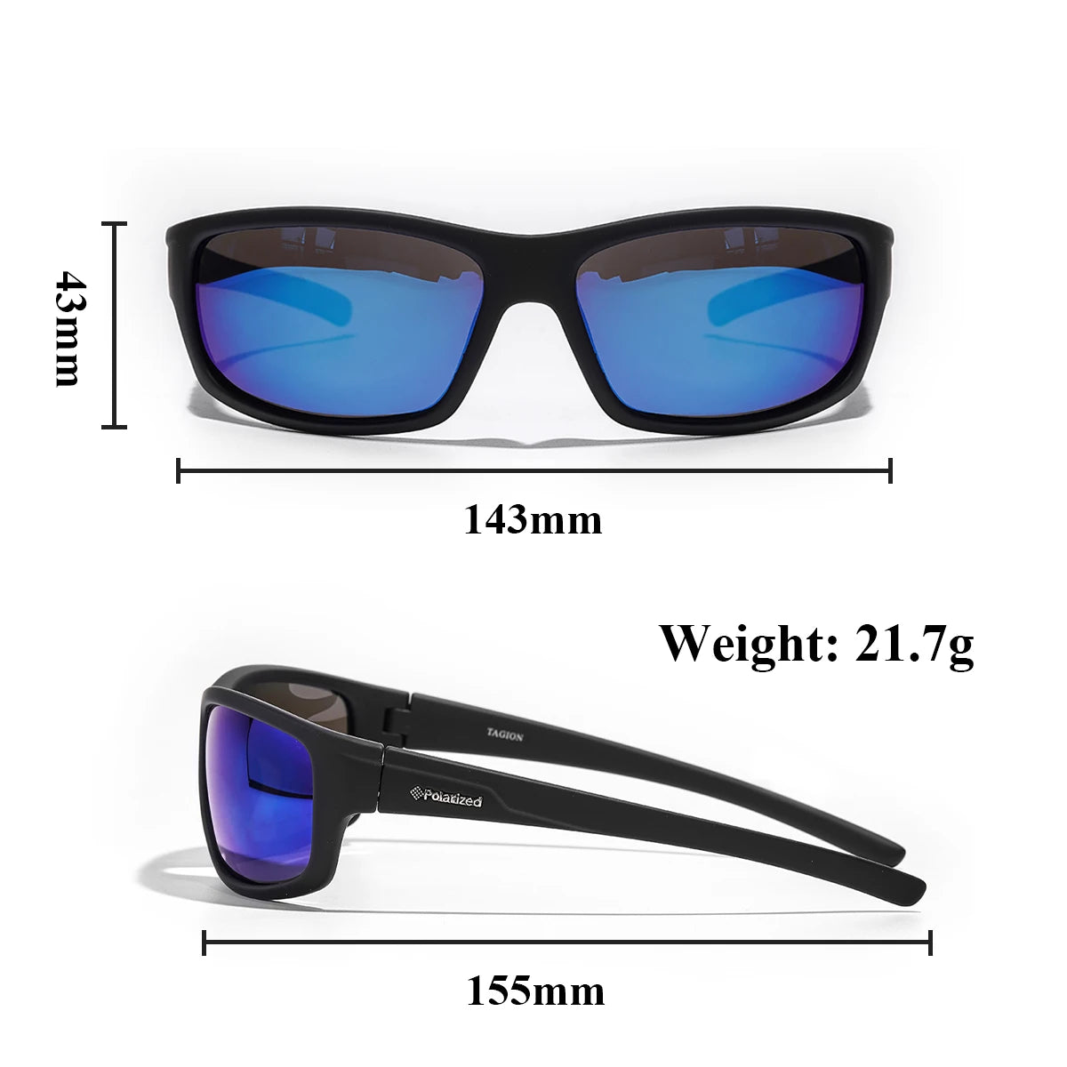 Ruiao Polarized Sunglasses anti glare Men Sport Hipster women Glasses UV400 Hiking cycling Wrap outdoor bike Sunshades fishing