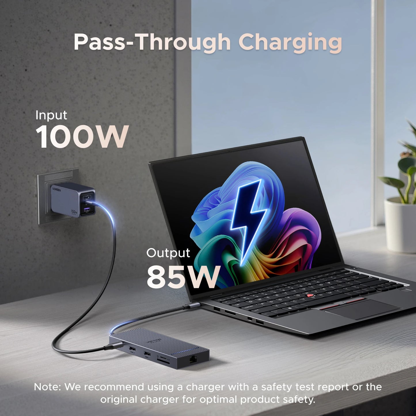 UGREEN USB C HUB 10-in-1 4K60Hz HDMI USB3.2 10Gbps PD100W RJ45 SDTF USB Splitter for Laptop Macbook Pro Air iPad Docking Station