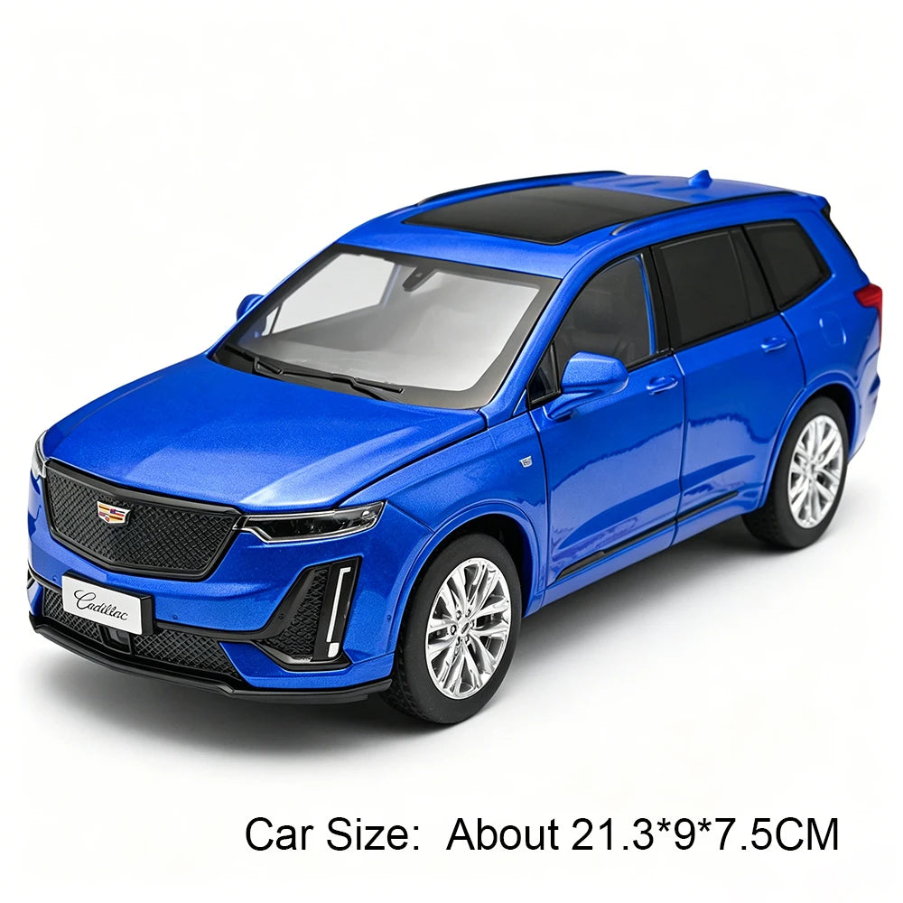 1:24 XT6 X5M Miniature Toy Diecast Alloy Model Car Front Wheel Steering with Sound Light Pull Back Vechie Exquisite Collectibles