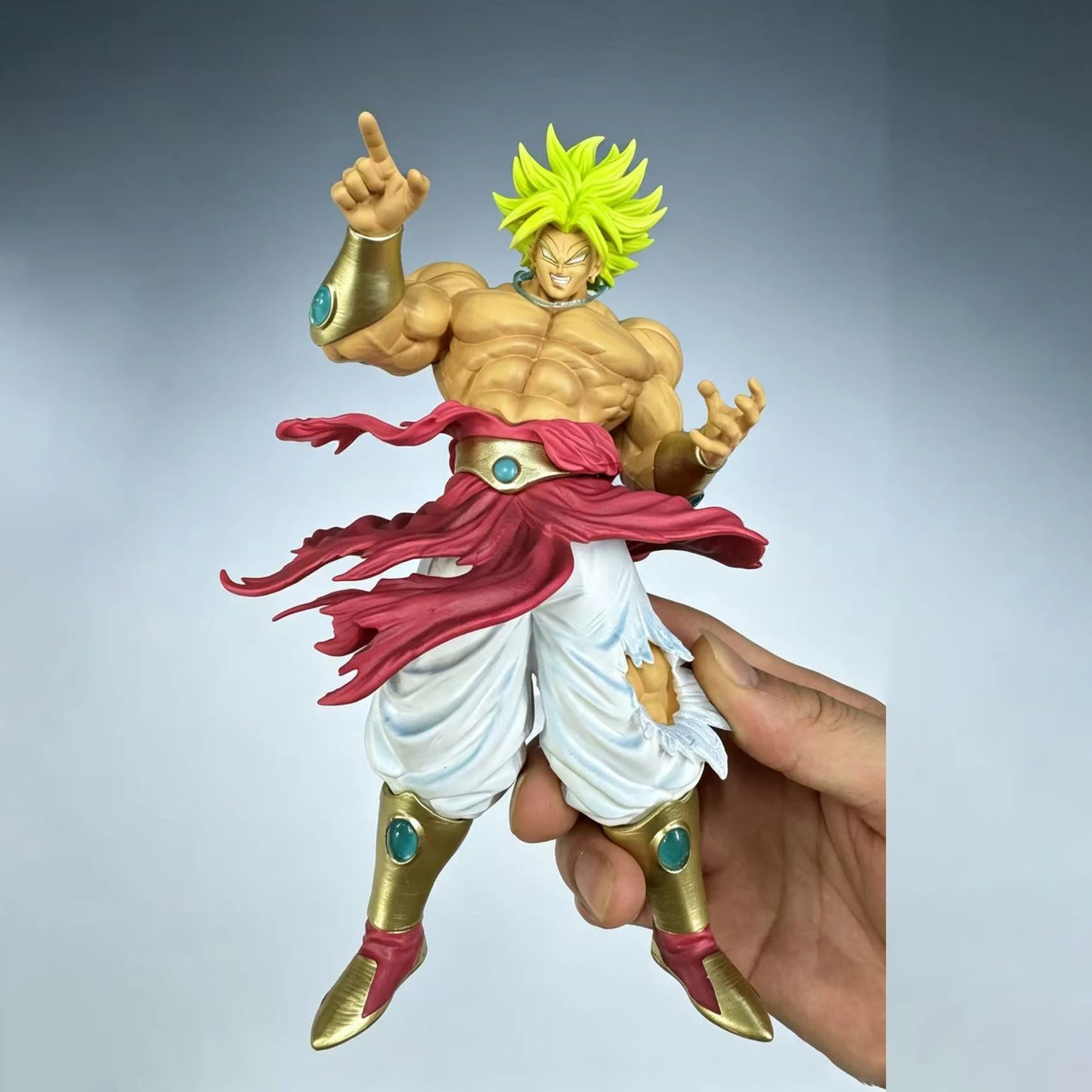 ZW Statue 21cm/8.27inch Dragon Ball Z Broly Figure Ssj3 Broly Super Saiyan PVC Action Figures Collection Mode Toys Gifts