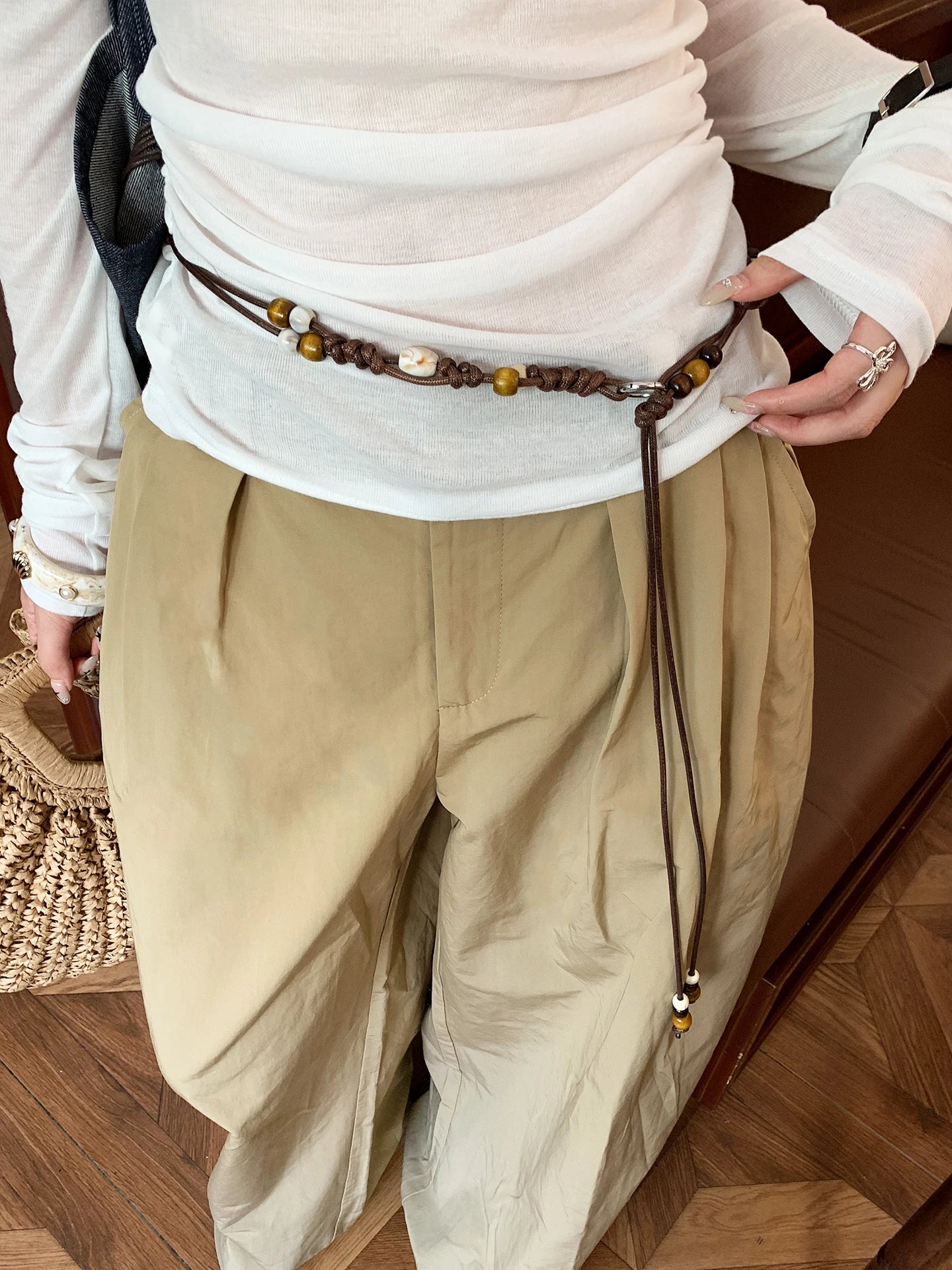 Bohème Ethnic Floral Waist Chain For Women Retro With Skirts And Jeans A Belt With A Unique Design And A Rhin Leather Strap