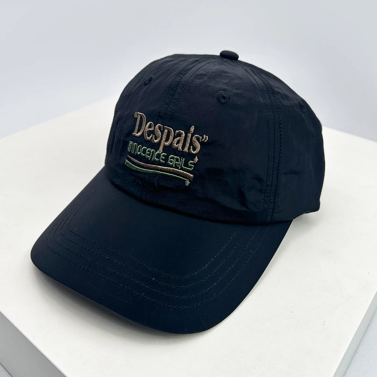 New Unisex Embroidered Despais Letters Quick Drying Baseball Hats Breathable Sports Sunshade Outdoor Peaked Caps Versatile ins