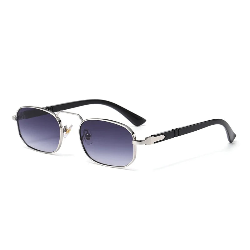 JNPCXI Square Sunglasses Women Men Fashion Driving Metal Frame UV400 Vintage Small Rectangle Sun Glasses Luxury Outdoor Eyewear