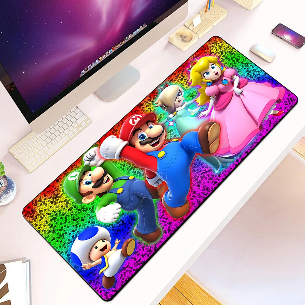 Game Bros Super Marios Mousepad HD Printing PC Game Keyboard Non-slip Mouse Pad1
