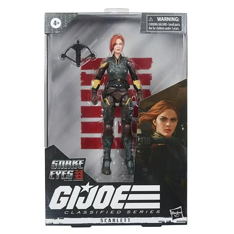 Original Hasbro G.I. Joe Classfied Series Storm Shadow/scarlett/Akiko/baroness/snake Eyes Action Figure Collection Toys