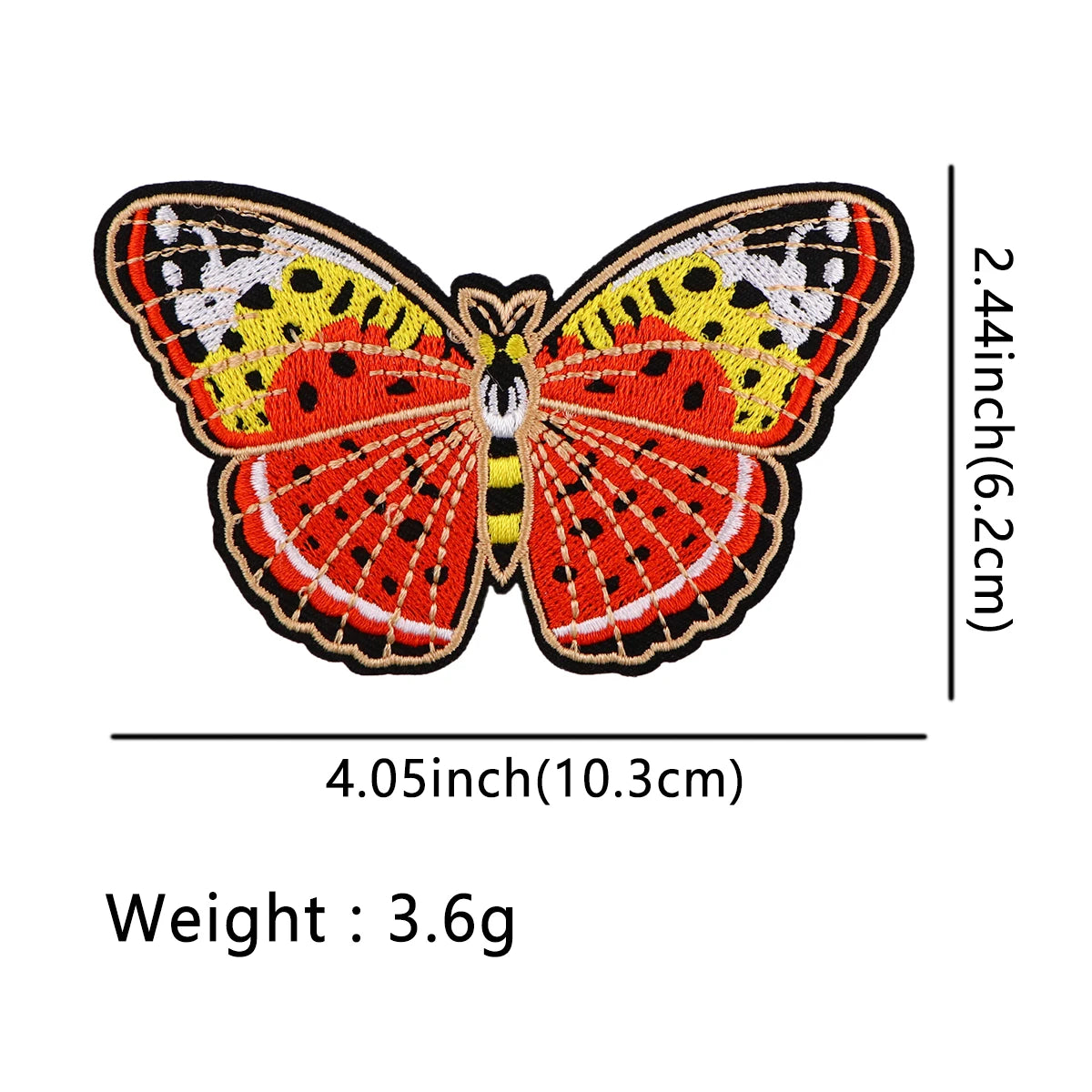 Butterfly Patches Embroidery Badges Iron On Patches On Clothes DIY Dress Jeans Hat Clothing Accesories Moth Applique Stickers