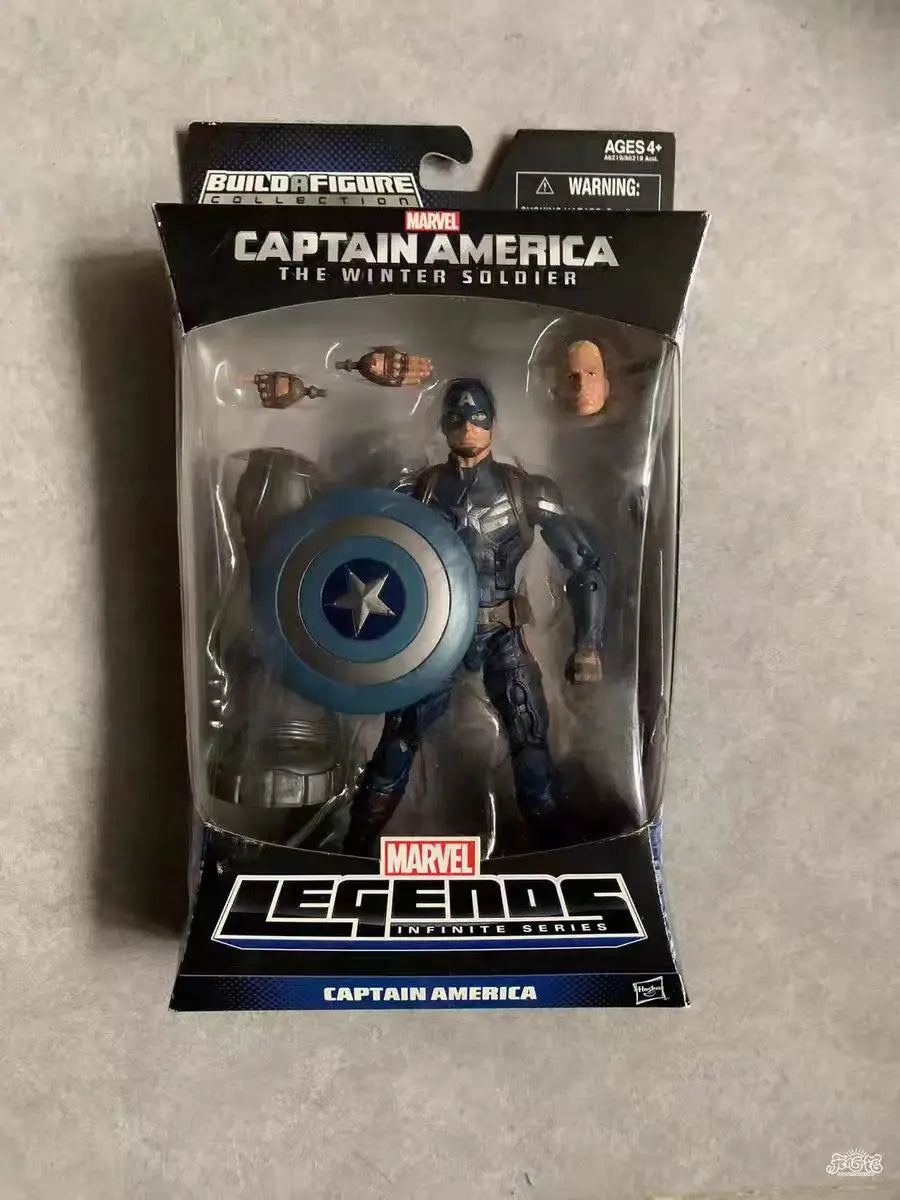 Original Hasbro Marvel Legends SPIDER-MAN/DARK BEAST/DEADPOOL/DEATHLOK/CAPTAIN AMERICA/WINTER SOLOIER/ WAR MACHINE Anime Figure