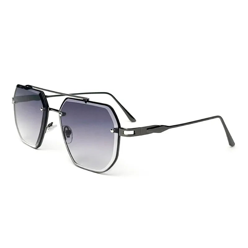 Caterside New Polygon Metal Frame Men's Sunglasses Fashion Simple Vintage Women Sun Glasses UV400 Driving Fishing The Best Gift