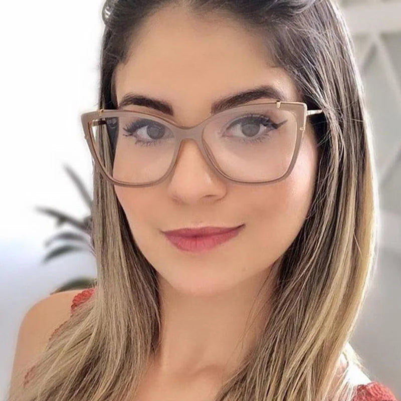 JNPCXI New Comfortable TR90 Square Vintage Computer Eyeglasses Glasses Frame Optical Spectacle Anti-blue Prescription Glasses