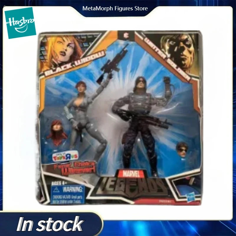 Original Hasbro Marvel Legends BLACK UIDOW UINTER SOLDIER Anime Figure Toy Collection Model