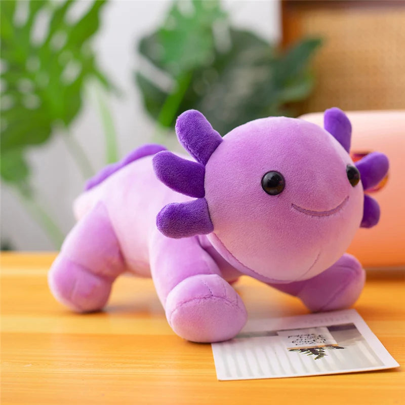 30cm Cute Cartoon Salamander Doll Axolotl Plush Toy Stuffed Animal Pillow Doll Baby Kids Birthday Gift