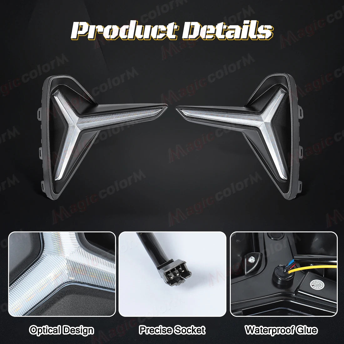 LED DRL For Geely Emgrand DIHAO EC7 Proton S70 2021 2022 2023 2024 Daytime Running Lights Turn Signal Fog Lamp White Yellow Blue