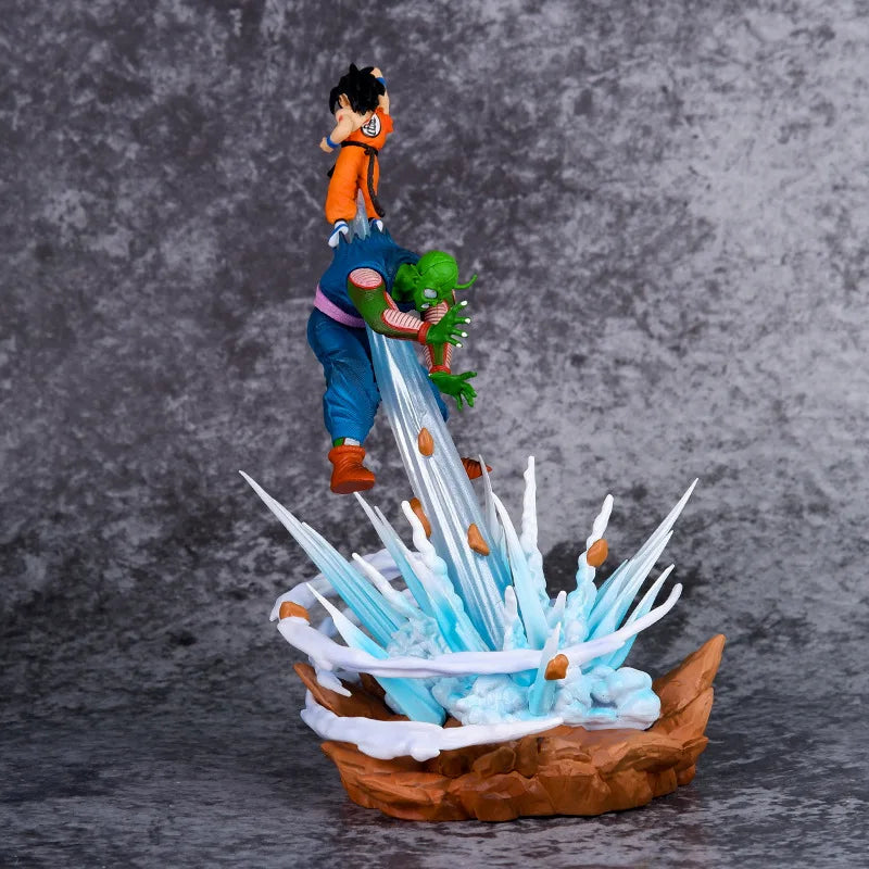 10 inches Dragon Ball Anime Figures Piccolo Vs Son Goku Battle Figurine Statue
