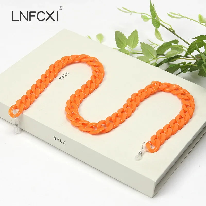 JNPCXI Fashion Acrylic Sunglasses Chains Lanyard Women Men Anti-slip Reading Glasses Chain Cord Neck Strap Rope Fast Shipping