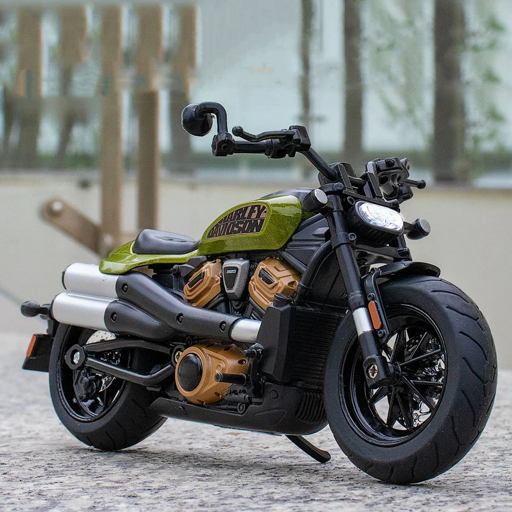 1/12 SportsterS Kawasaki ZX-6R Alloy Cars Models Motorbike Toys Diecast Sound Light Motorcycle Series Model Kids Christmas Gifts