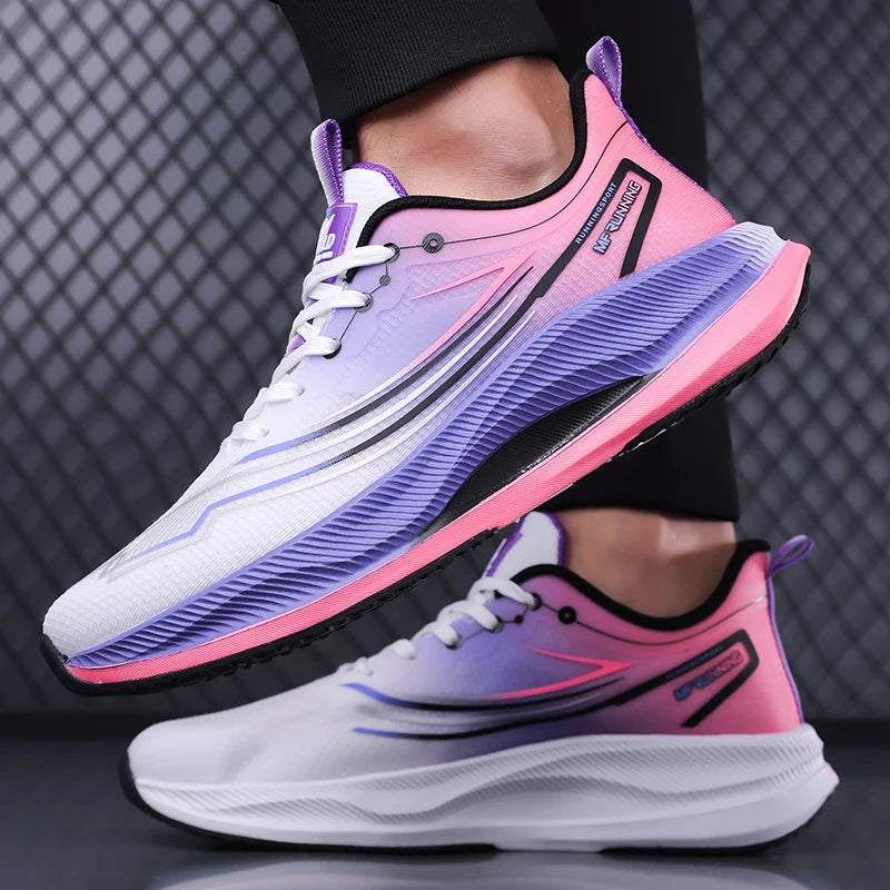 Running Shoes Carbon Board Speciality Marathon Men Sports Breathable Lightweight Women's Comfortable Athletic Nonskid Sneakers