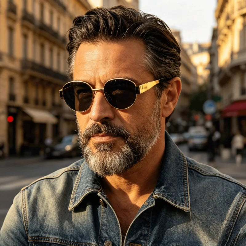 Fashionable Retro Oval Sunglasses for Men and Women UV Protection Suitable for Various Outdoor Activitie Beaches Gifts Etc