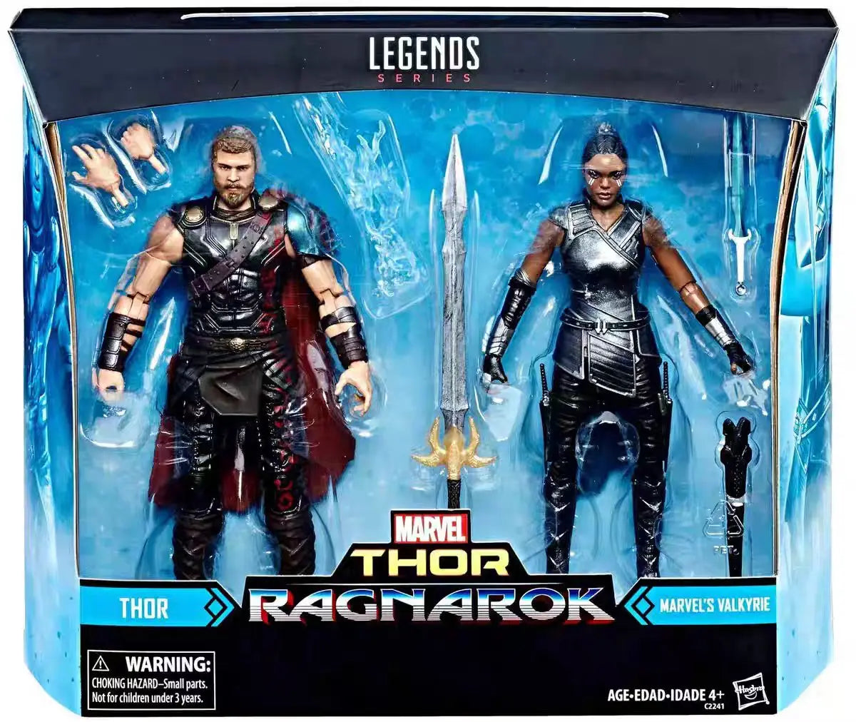 Original Hasbro Marvel Legends Series Thor & Valkyrie Anime Figure Toy Collection Gift