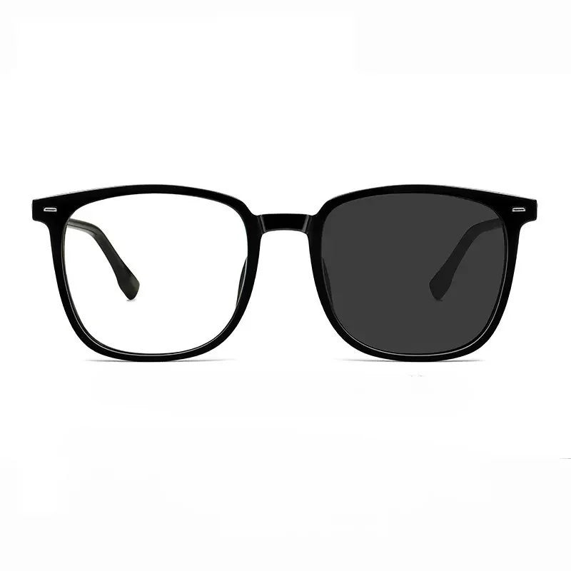 2PCS Fashion Photochromic Ray Transition Retro-automatic Glasses Classic Sunglasses Anti Radiation Glasses for Women/Men