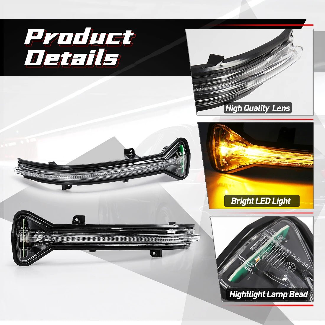 For BMW 5 6 7 8 3 Series G38 G30 G31 G11 G11 G12 G14 G15 G20 M5 F90 LED Car Side Rear View Mirror Indicators Turn Signal Lights
