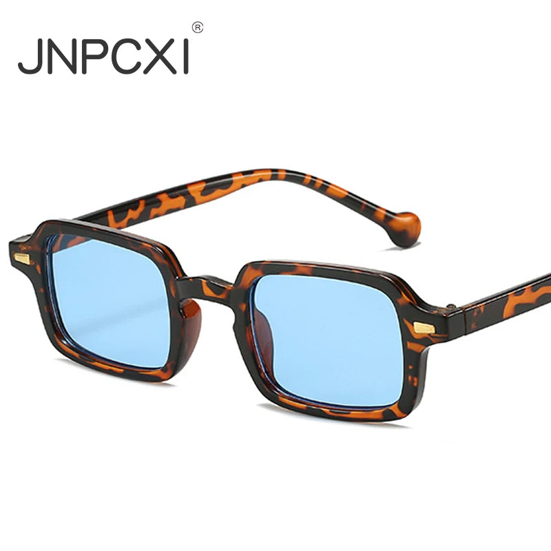 JNPCXI New Small Frame Square Sunglasses Women Fashion Rectangle Sun Glasses Brand Designer Vintage Eyeglasses Men UV400