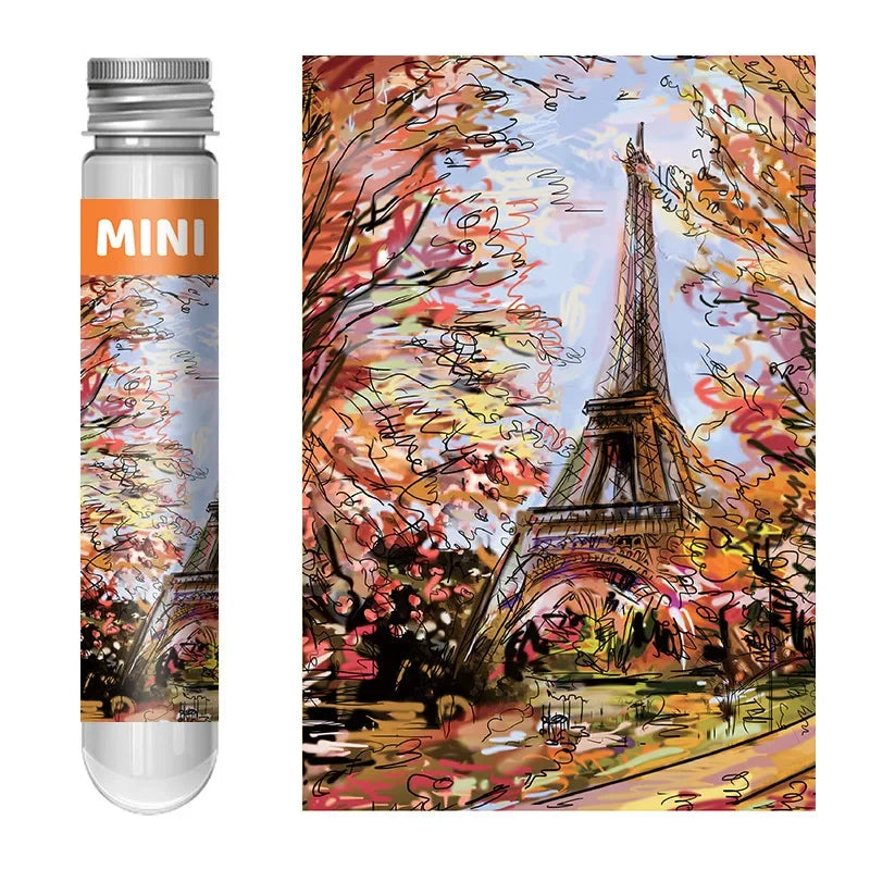 150PCS Mini Test Tube Jigsaw Puzzles for Adults Decompression Toy Fridget Puzzle Game Family Decoration Educational Toys