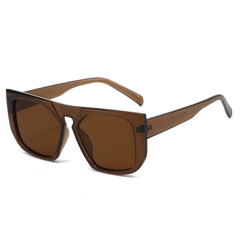 JNPCXI New Fashion Square Sunglasses Women Retro Leopard Green Shades Men Trending Sun Glasses UV400