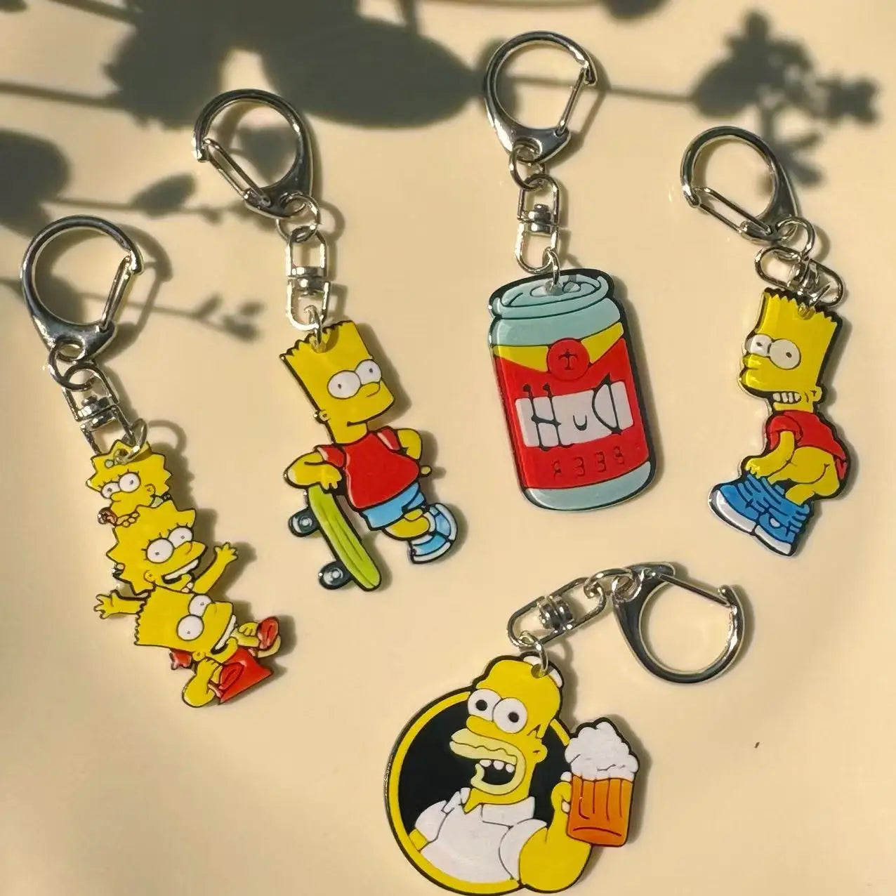 5/10PCS Cute Phone Chains, Acrylic Cartoon Phone Pendant Charms, Anti-Loss Lanyard Keychain