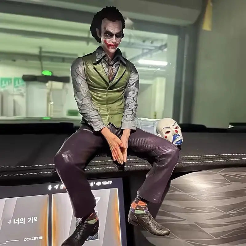 Car Roof Decoration Joker Heath Ledger Sitting Posture Figures Car Doll Tail