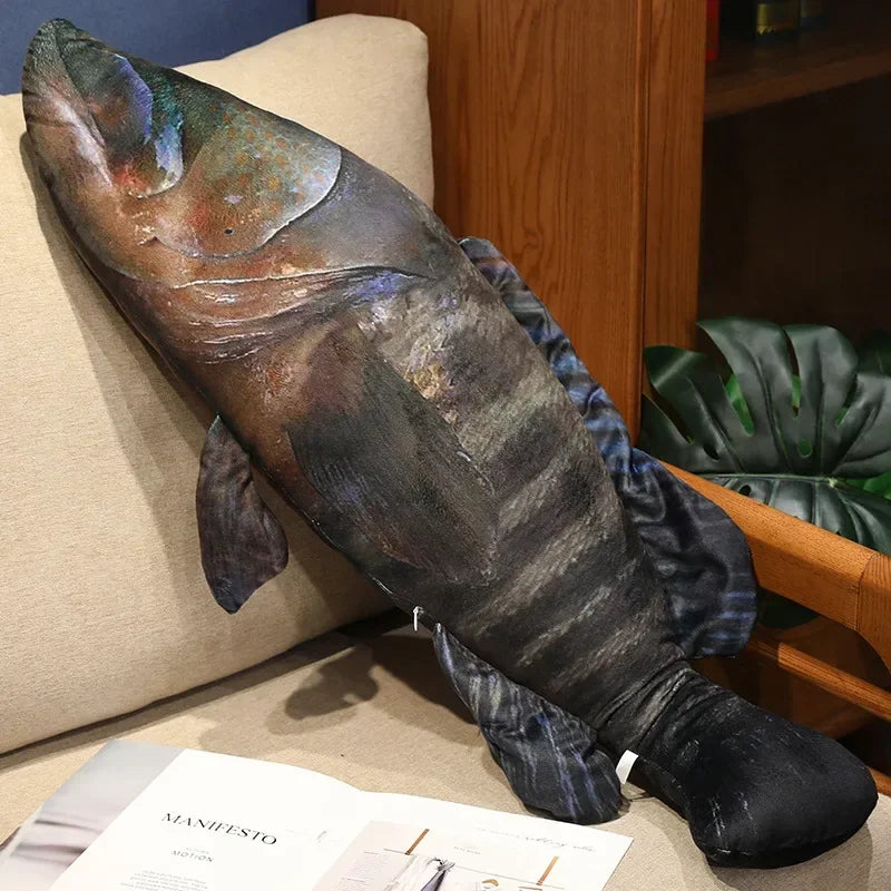 3D Simulation Fish Plush Toys Stuffed Tuna Salmon Autumn Saury Grouper Plush Pillow Creative Sofa Pillow Cushion Gift Kids Toy