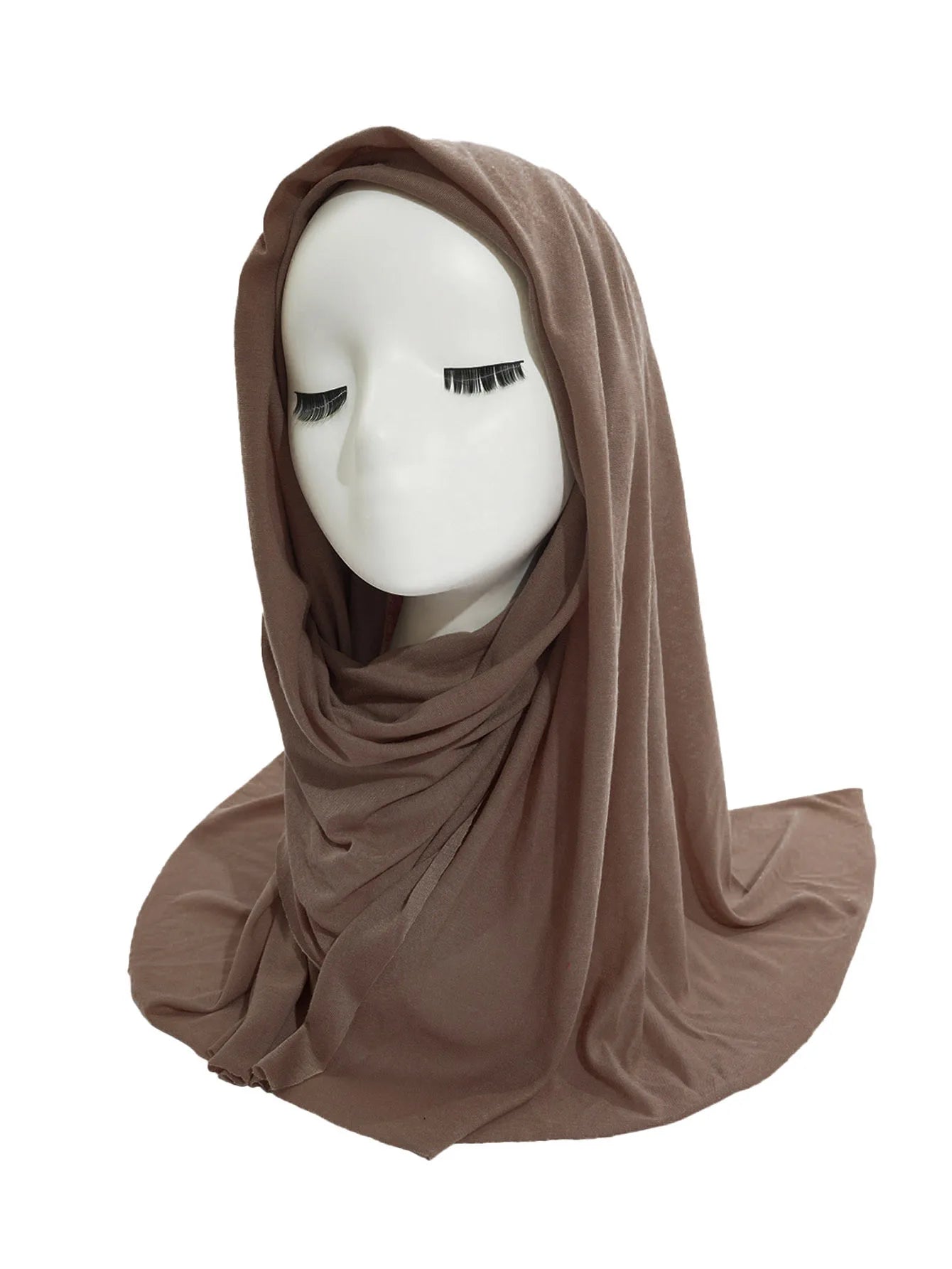 Extra Long stretch jersey turban african solid color super soft breathable headband