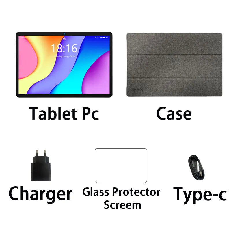 BMAX I9 PLUS 10.1" Android 14 Tablet 12GB RAM (4+8), 64GB ROM IPS HD Touchscreen