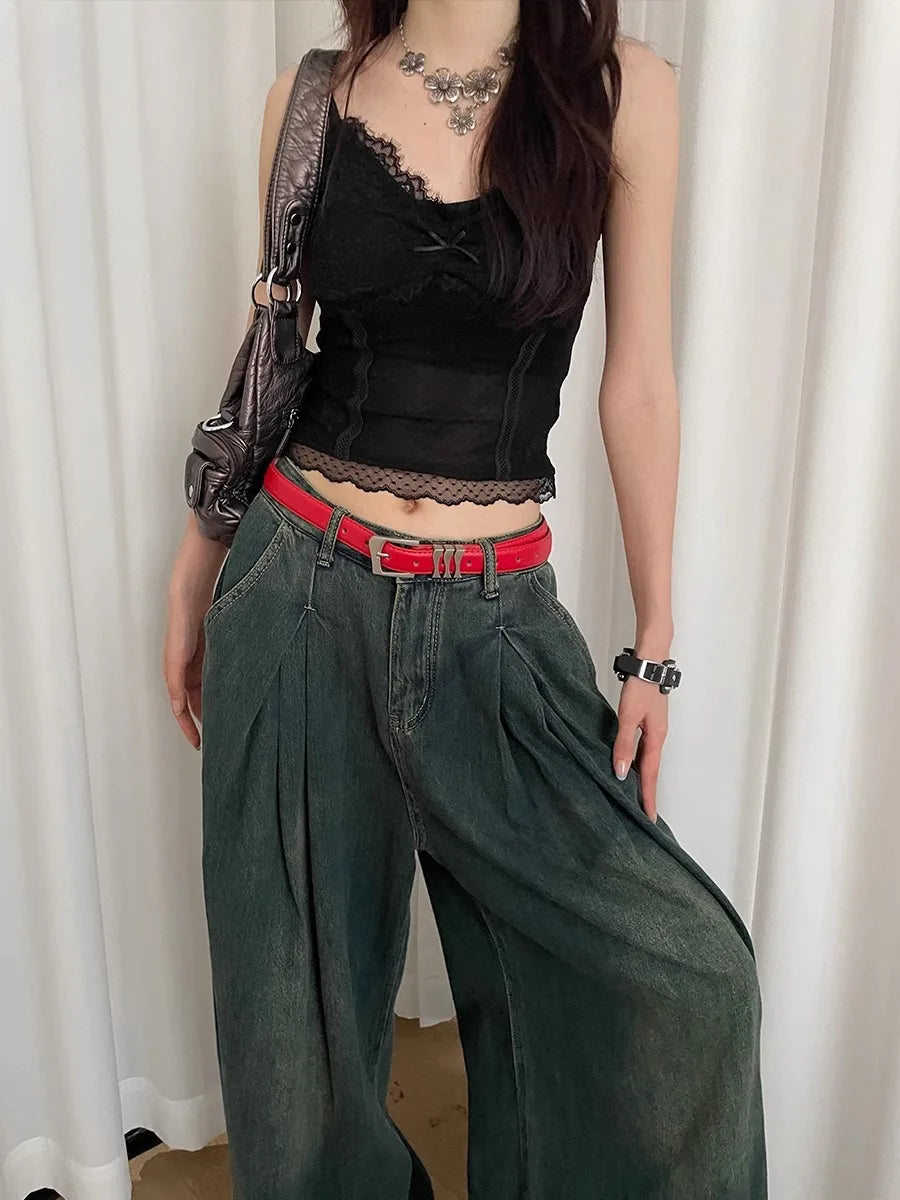 Korean Version Of The Retro Simple Belt Ladies Niche Design Fashion With Red Belt With Skirt Jeans Belt